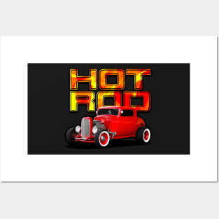 Auto Series Hot Rod Fire Posters and Art